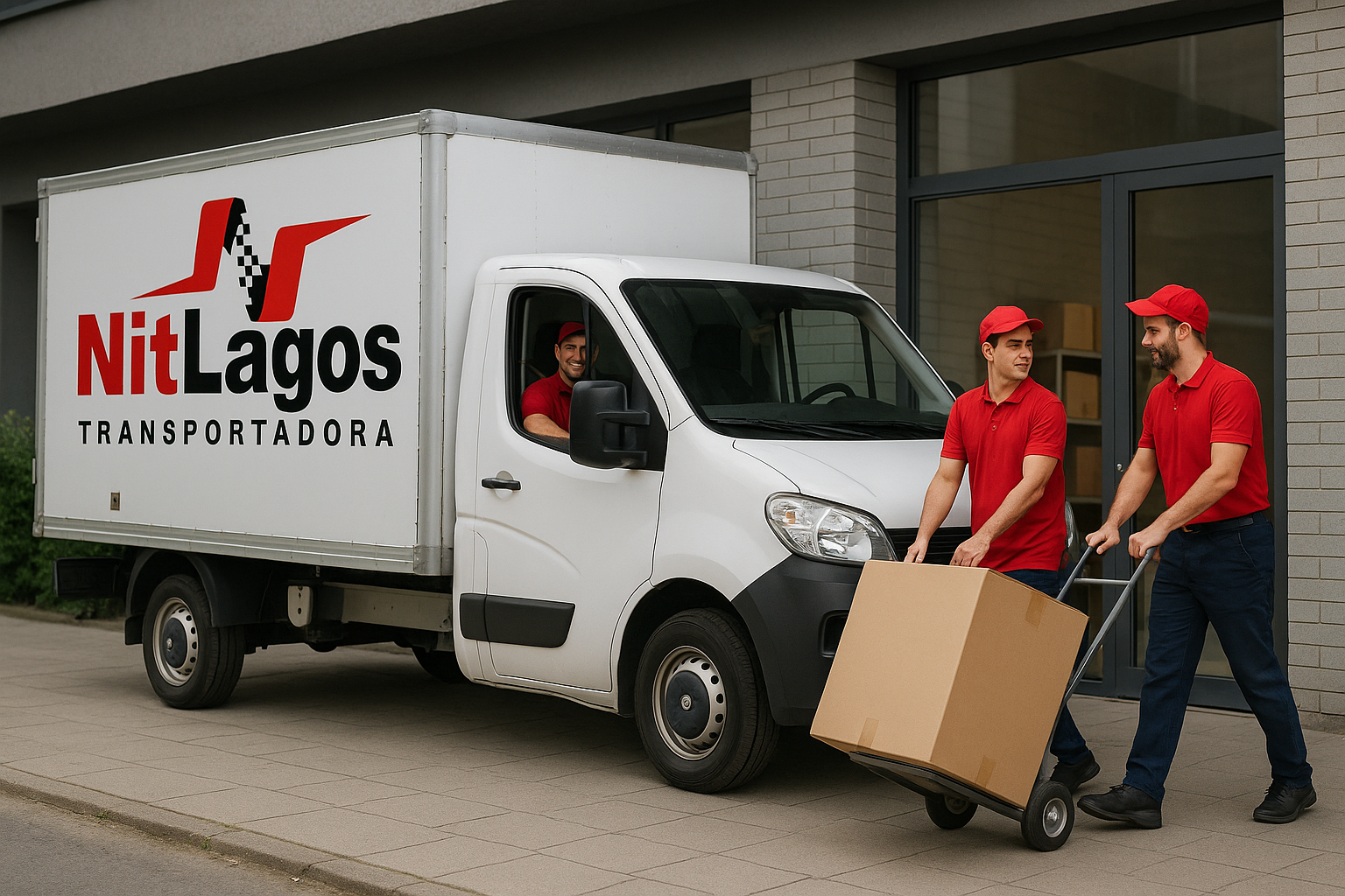 Equipe NitLagos realizando entrega